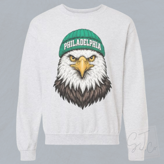 Retro Oversized Mascot Football Sweatshirt