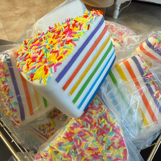 Squishy Rainbow Cakes