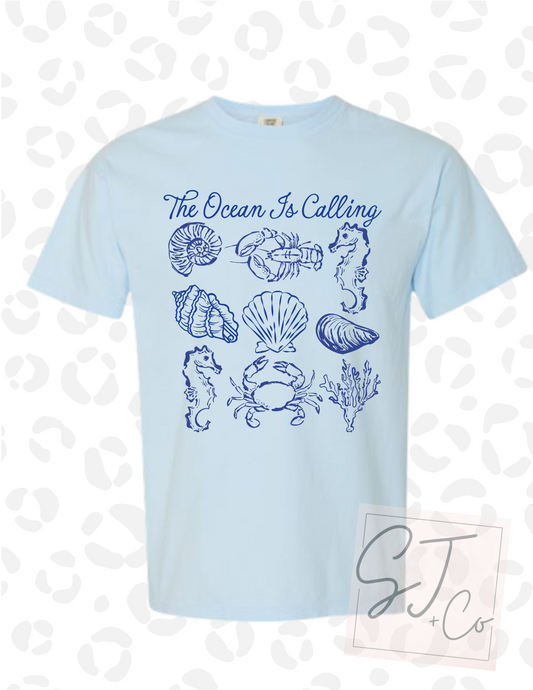 The Ocean Is Calling Graphic Tee