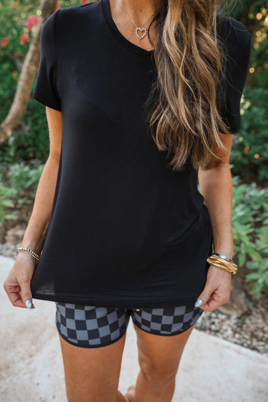 Jess Lea Black Basic Tee