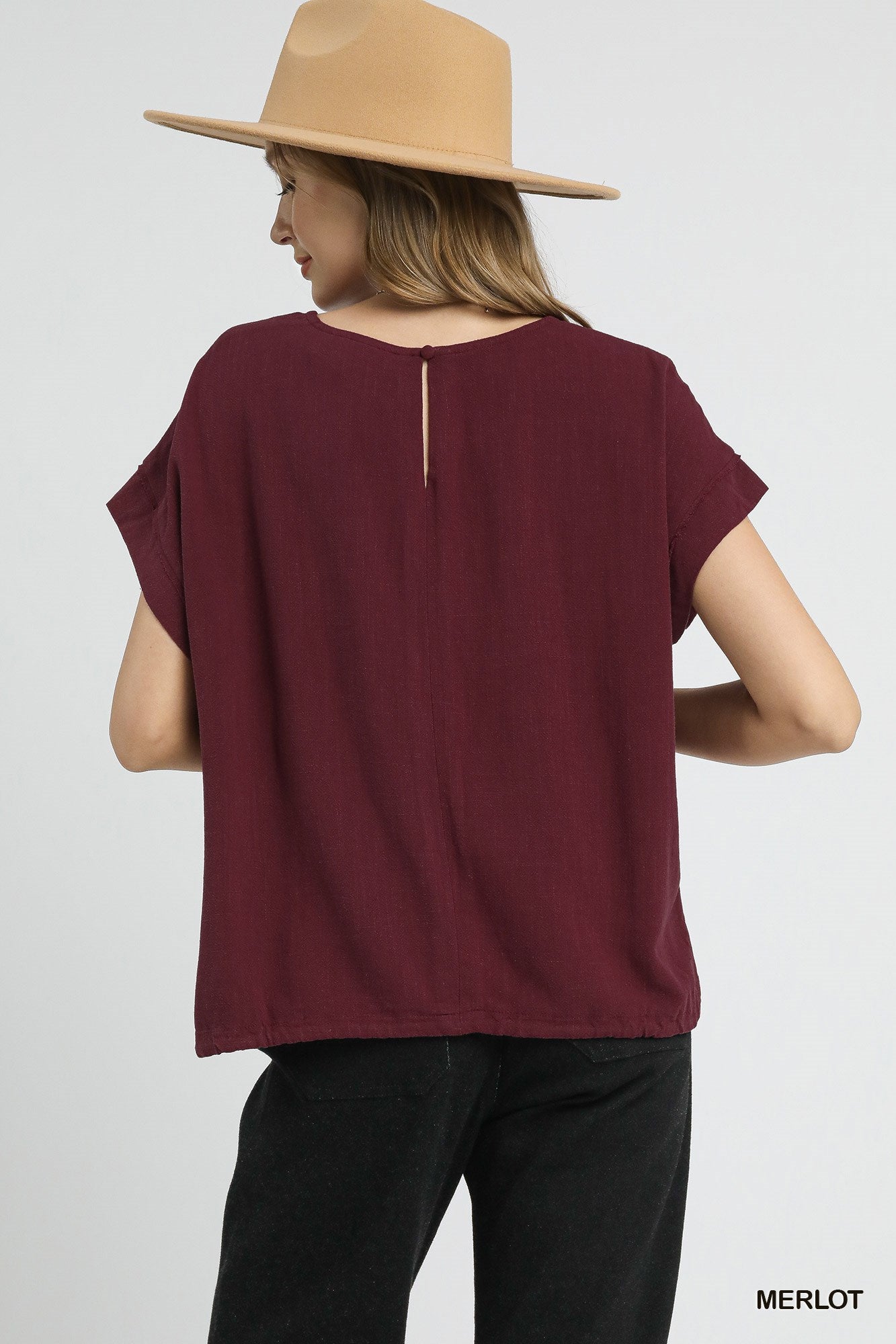 Merlot Moments Drawstring Top