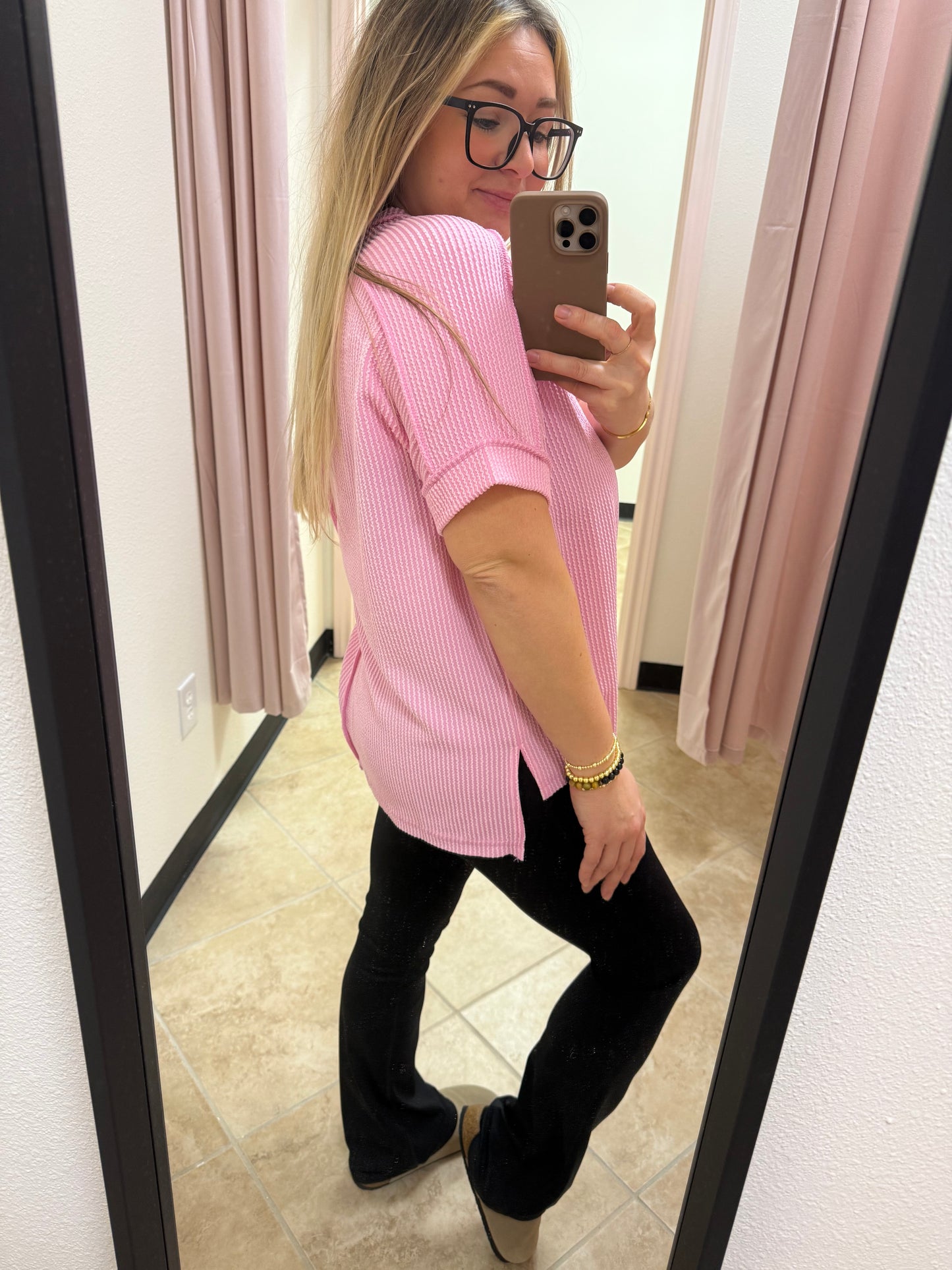 Zenana Ribbed Dolman Top