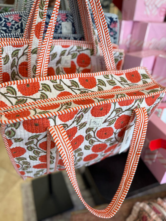 Essential Quilted Totes with Zipper