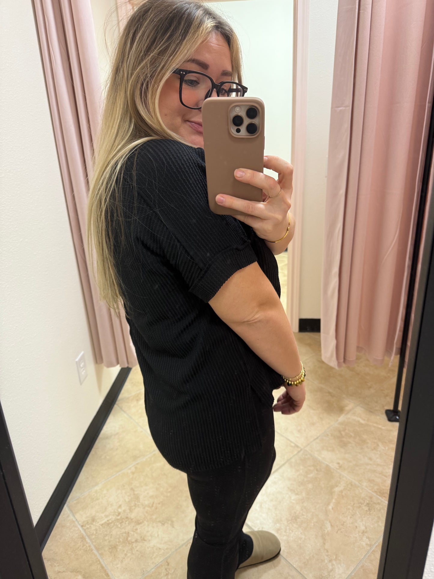 Zenana Ribbed Dolman Top