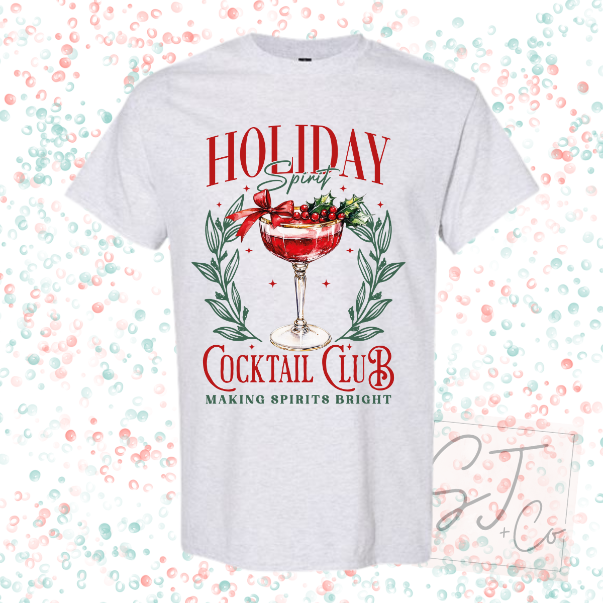 Holiday Cocktail Club Graphic Tee