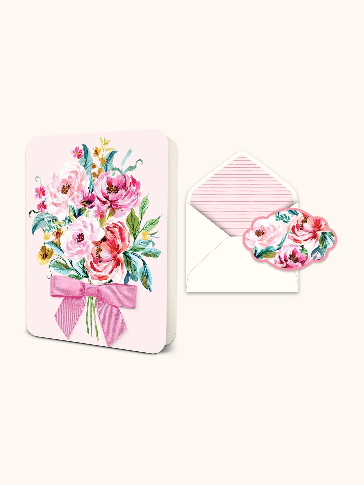 Floral Bouquet Deluxe Greeting Card