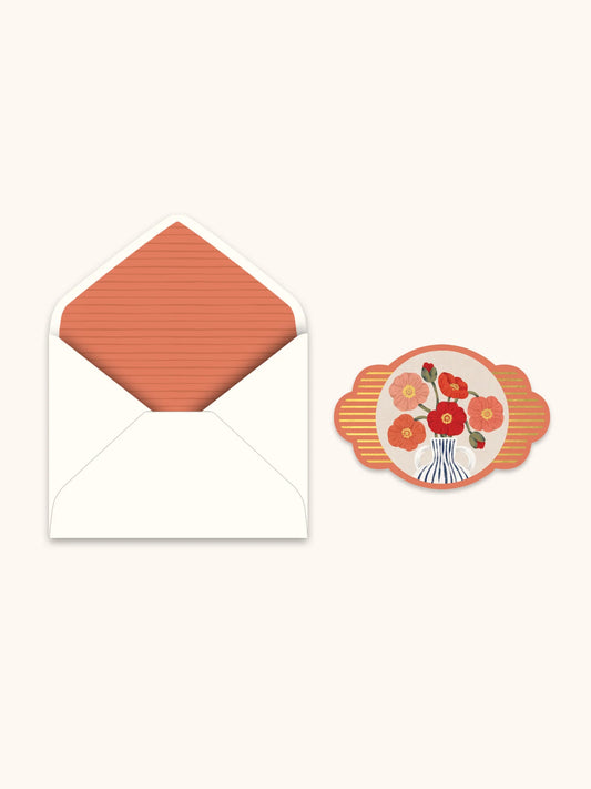 Floral Cantata Deluxe Greeting Card