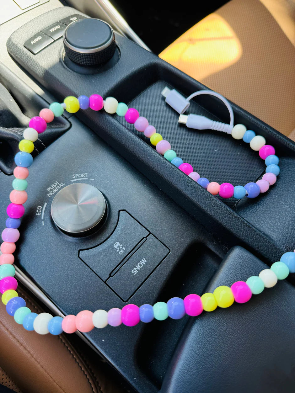 Colorful Beaded Charging Cord
