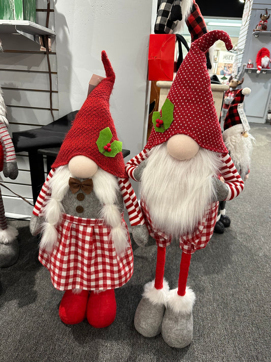 Plaid Accordian Gnomes