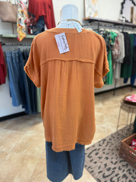 Sunkissed Ease Gauze Top