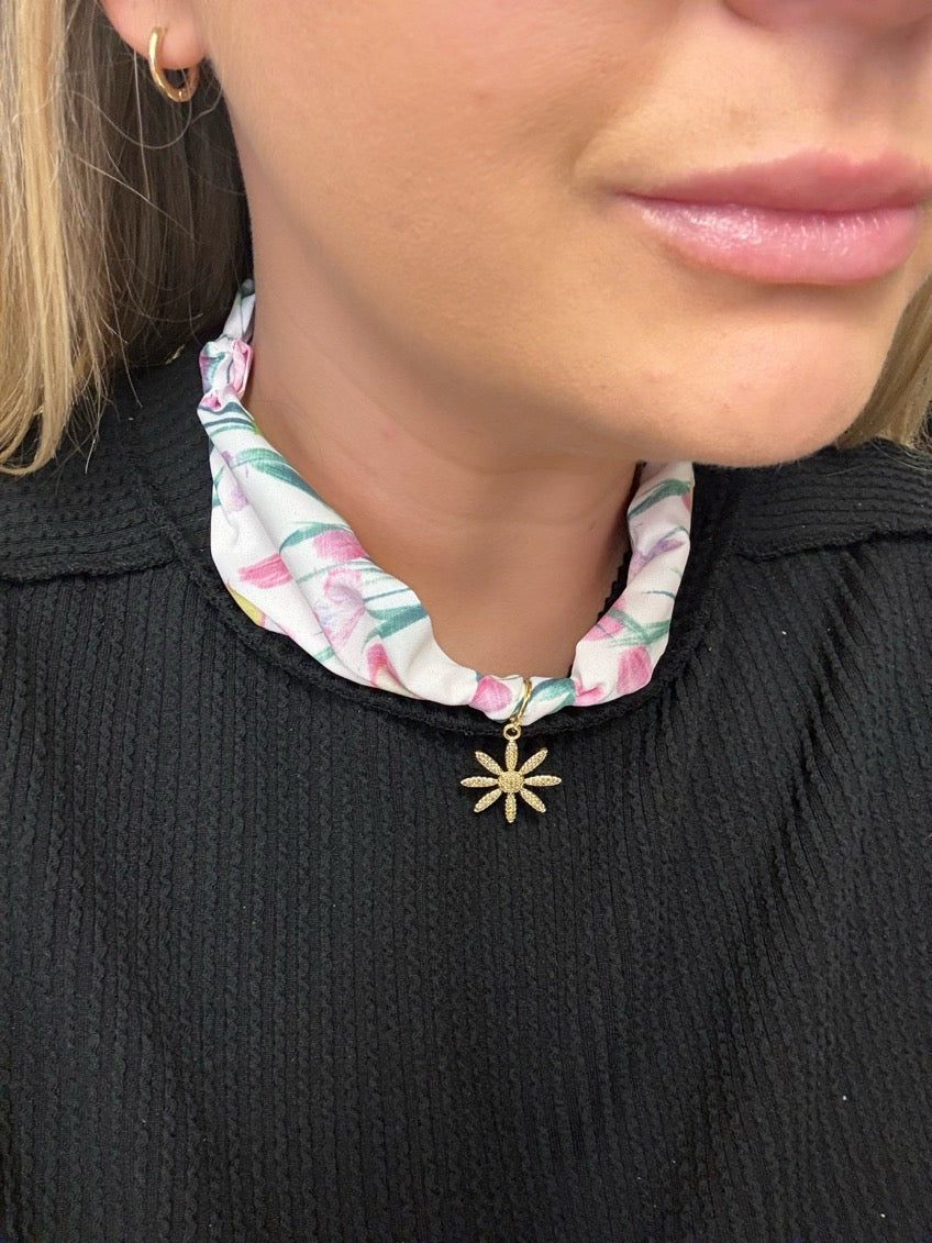 In The Spotlight Scarf Charm Necklace
