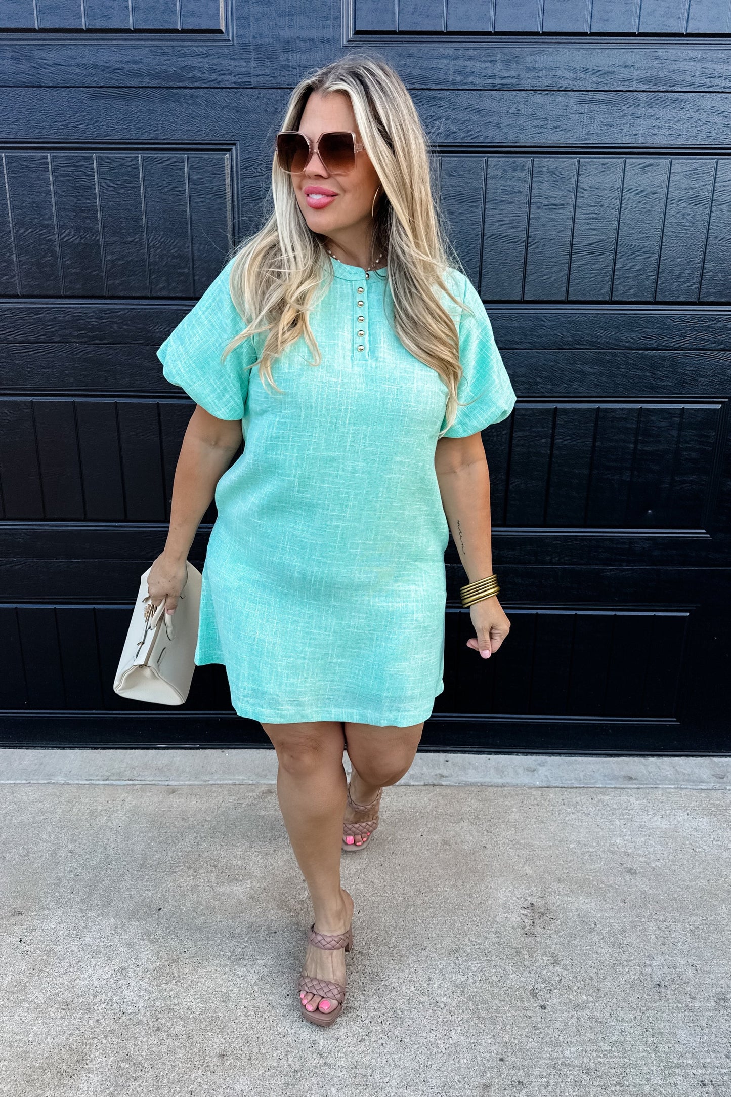 Jackie Bubble Sleeve Dress