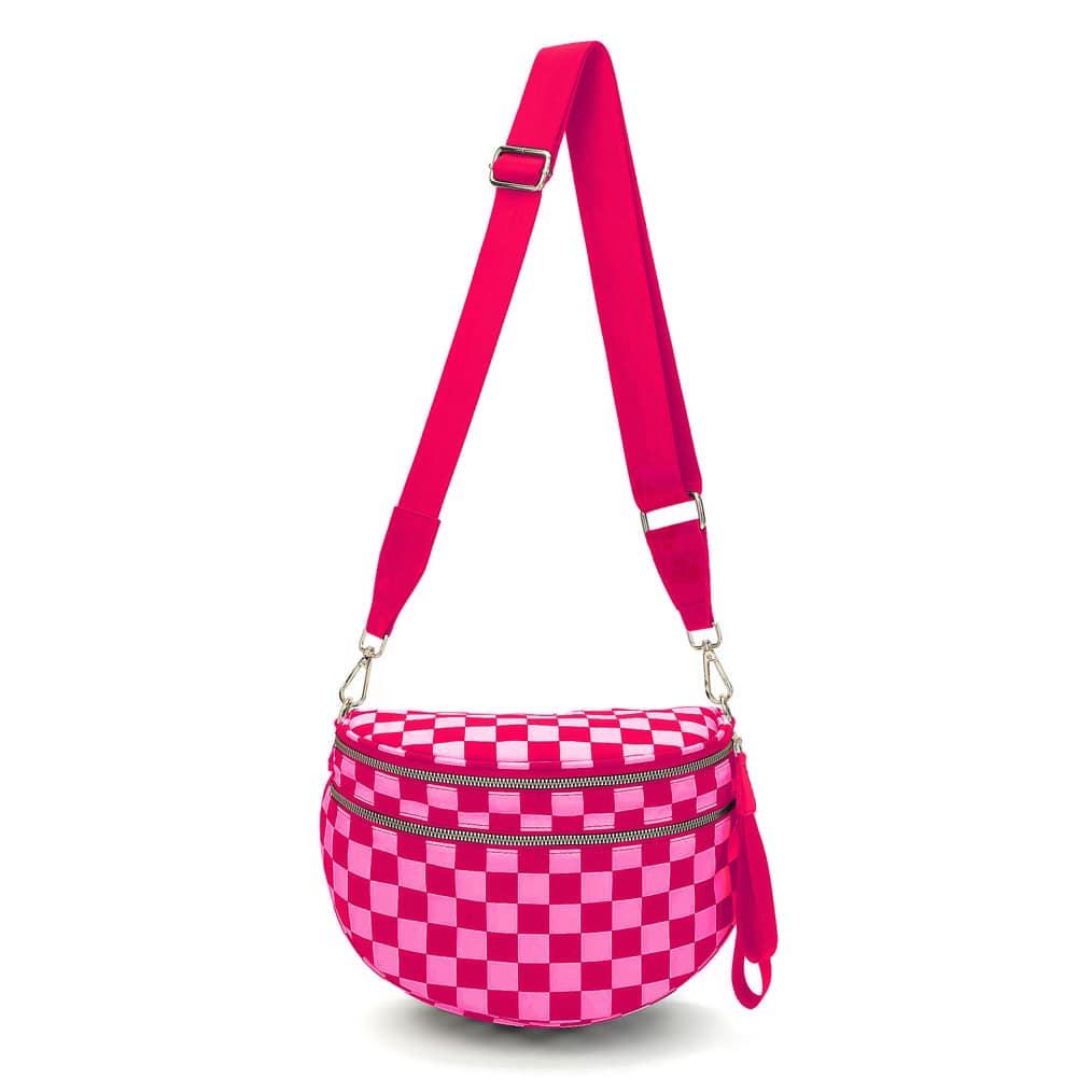 Checkered Savvy Oversized Bum Bags