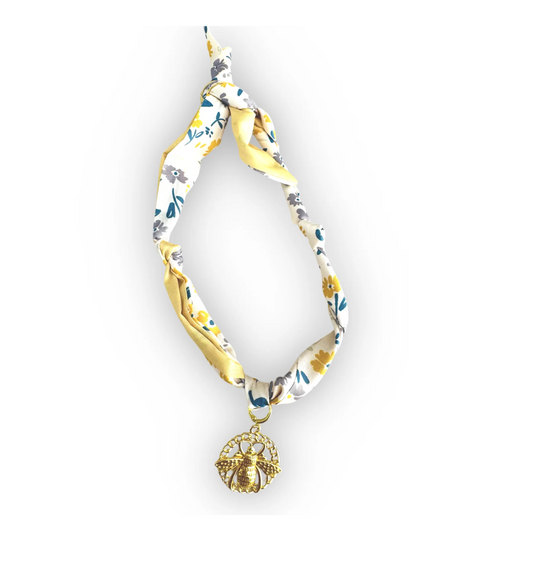 BEE Happy Scarf Charm Necklace