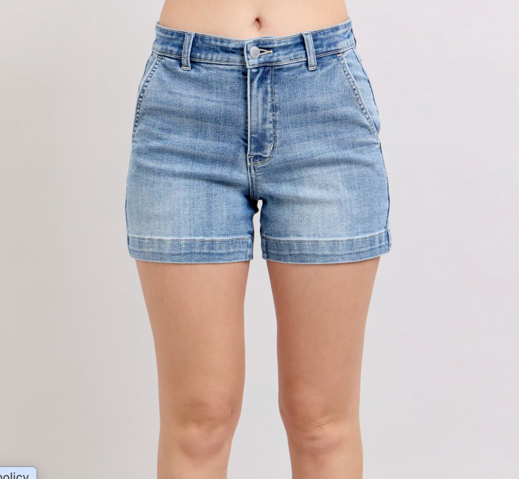 Judy Blue Denim Trouser Shorts