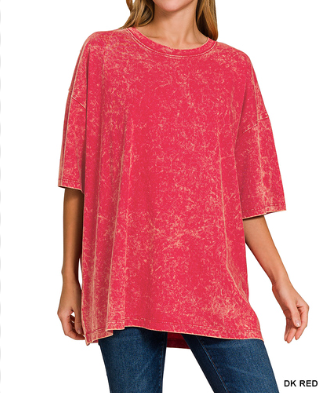 The Perfect Lived-In Basic Tee- Red