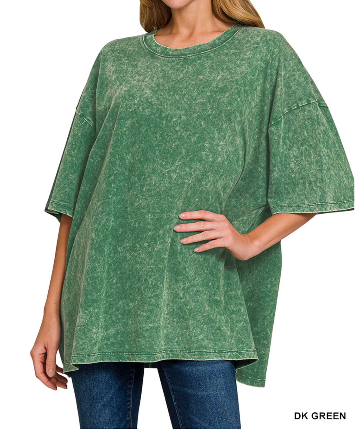 The Perfect Lived-In Basic Tee- Green