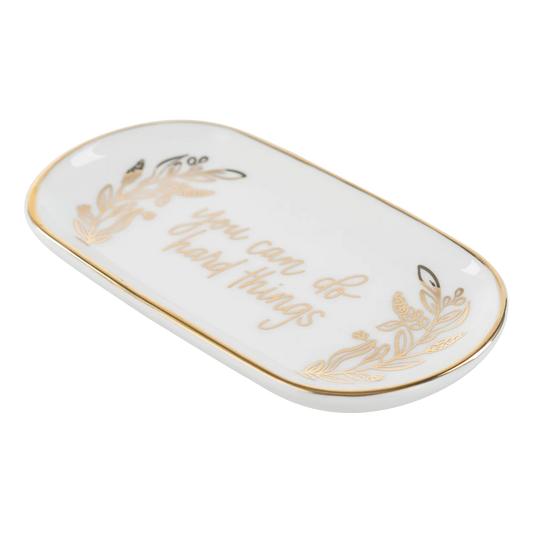 You Can Do Hard Things Trinket Tray