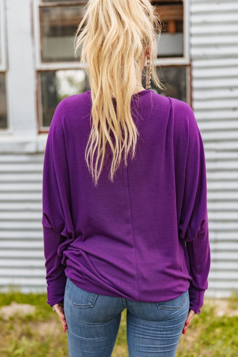 Purple Hacci Tunic Top