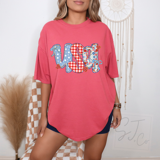 Girly Chic USA Graphic Tee