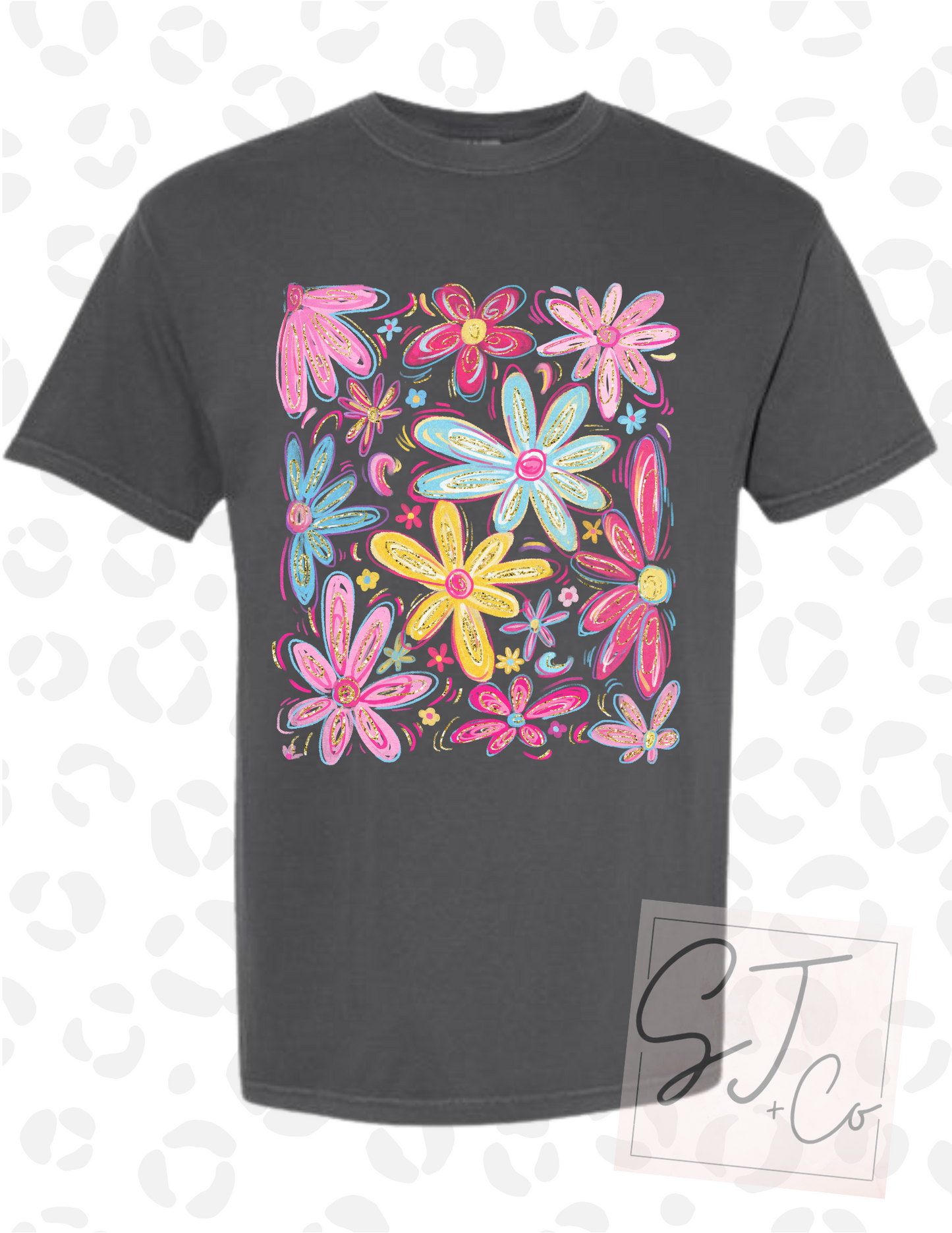 Colorful Floral Graphic Tee