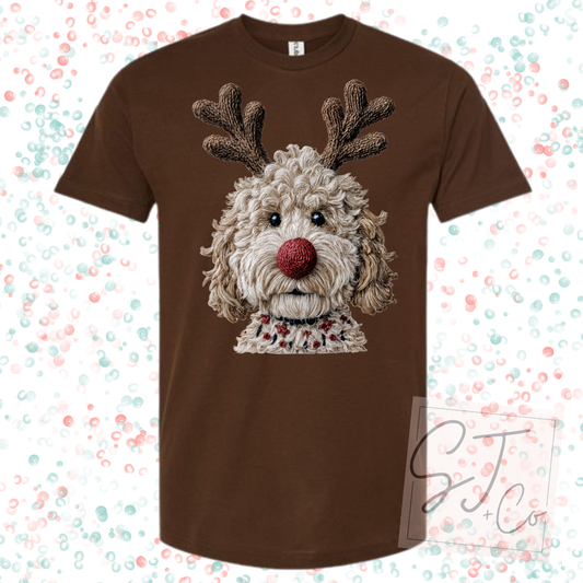 Reindeer Doodle Holiday Graphic Tee