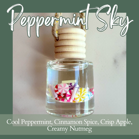 HWCC Peppermint Sky Hanging Car Diffuser