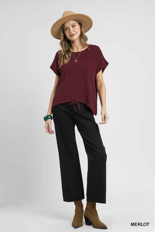 Merlot Moments Drawstring Top