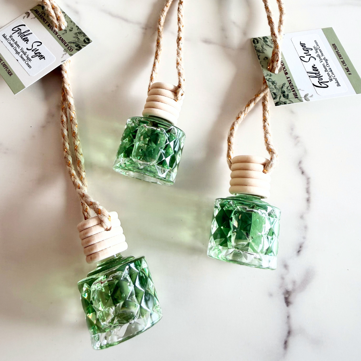 HWCC Golden Sugar Hanging Car Diffuser