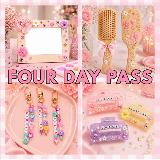 Summer Craft Club Pass (All 4 Workshops 6/9 through 6/12)