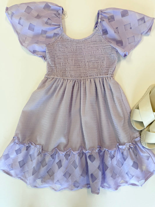 Lavender Whisper Organza Dress