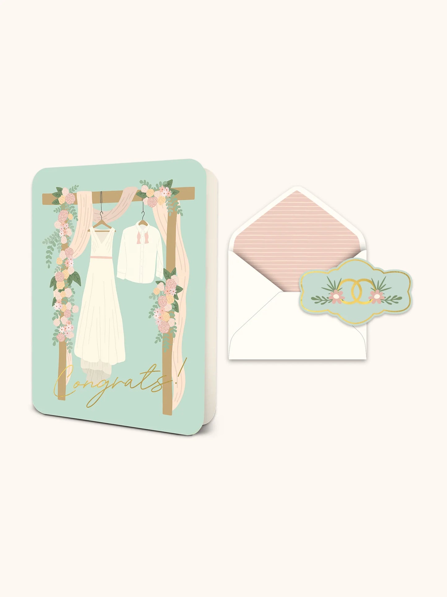 Congrats Wedding Deluxe Greeting Card