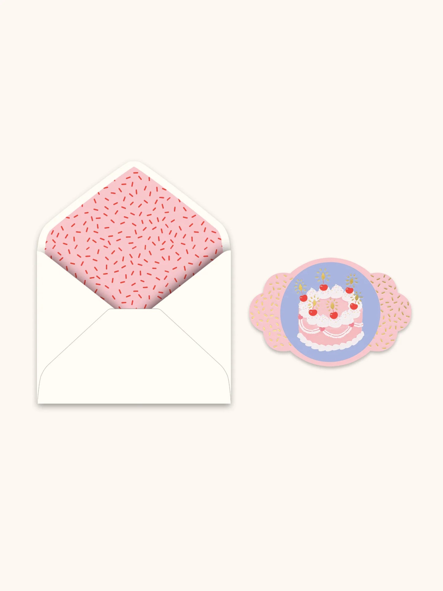 Happy Birthday Cake Deluxe Greeting Card