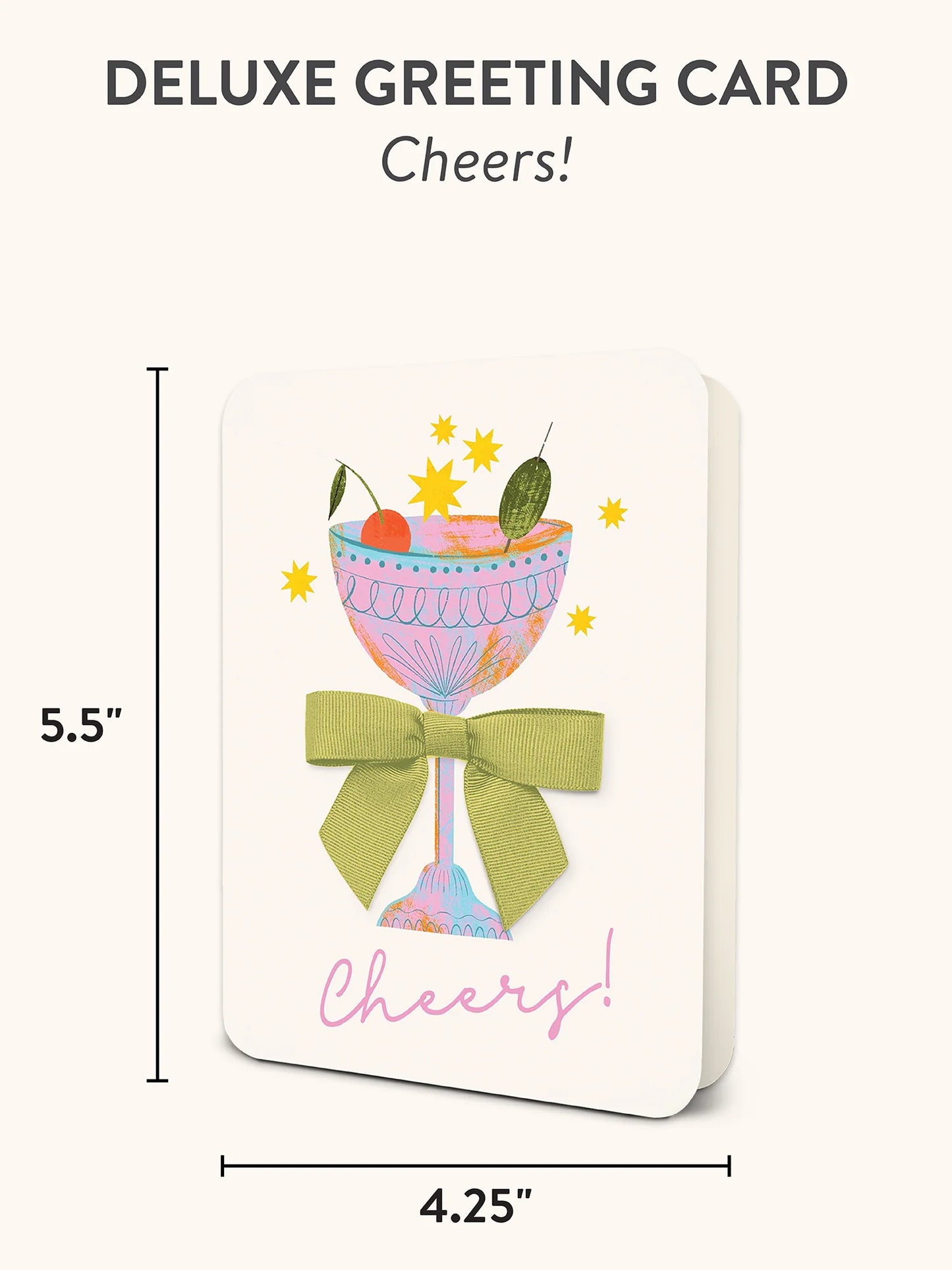 Cheers Deluxe Greeting Card