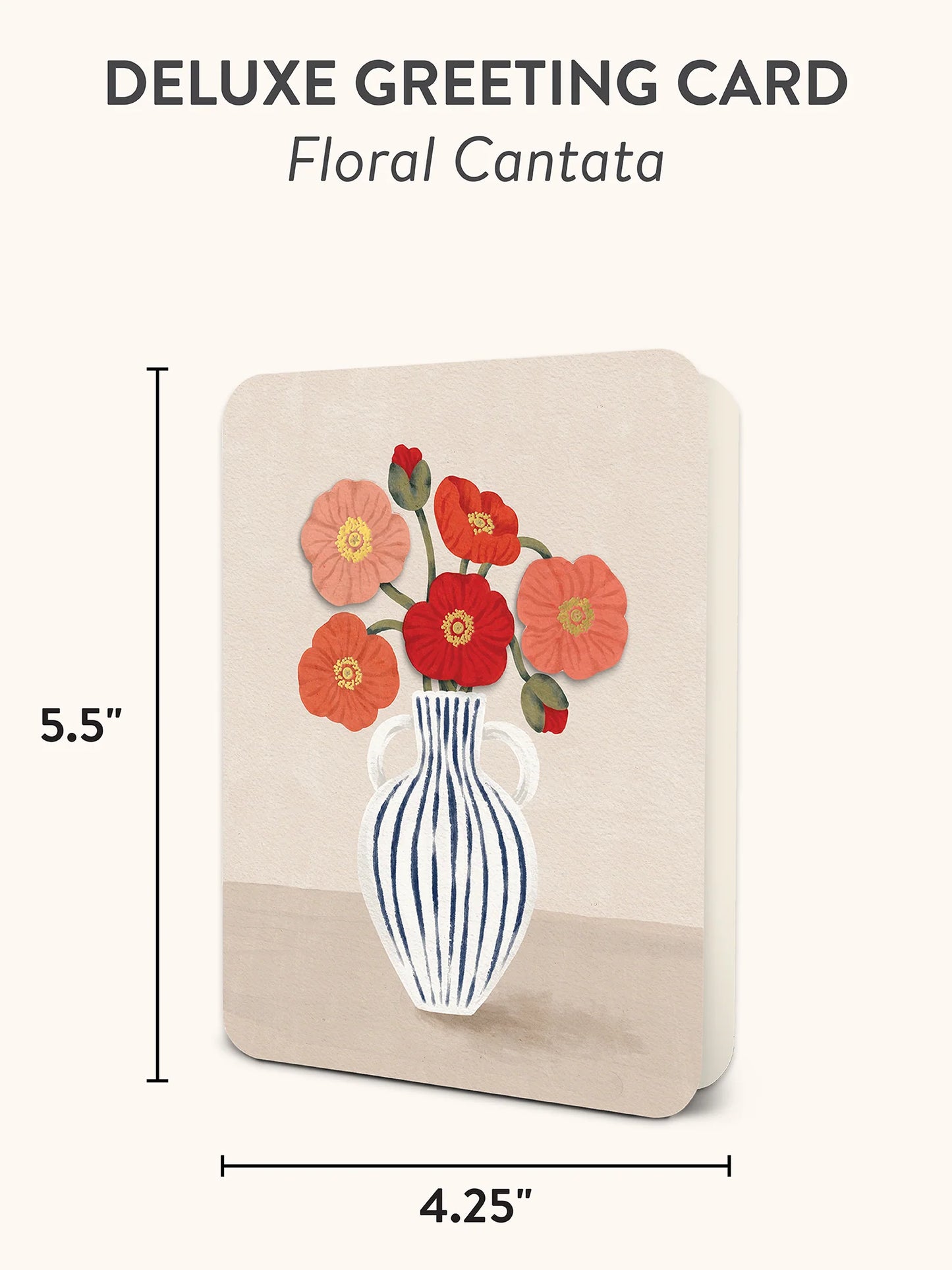 Floral Cantata Deluxe Greeting Card
