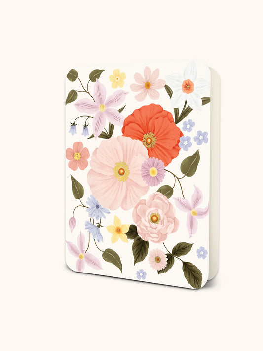 Delicate Wildflowers Deluxe Greeting Card
