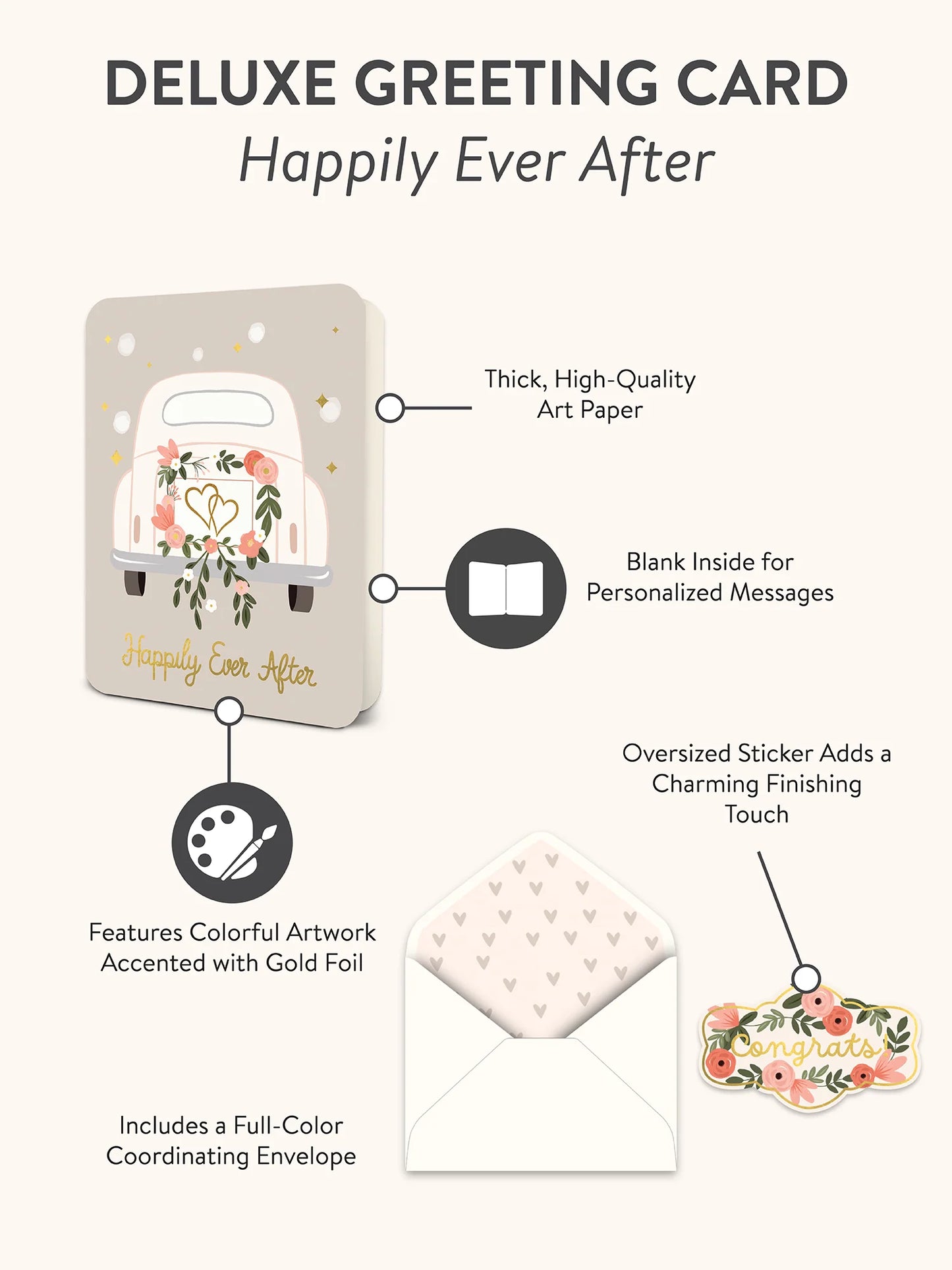 Happily Ever After Deluxe Greeting Card
