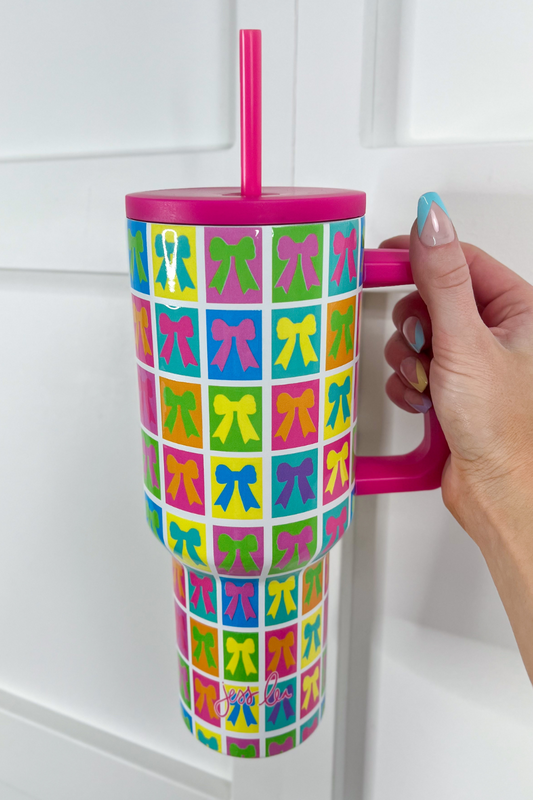 PREORDER-Bow Bonanza Tumbler, Neon