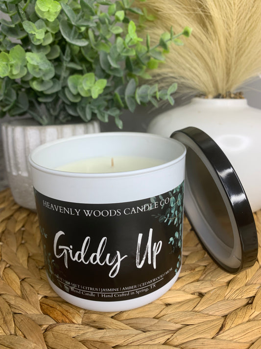 Giddy Up White Triple Wick 17oz Candle