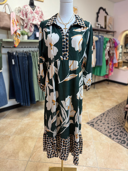 Winter Garden Midi Dress