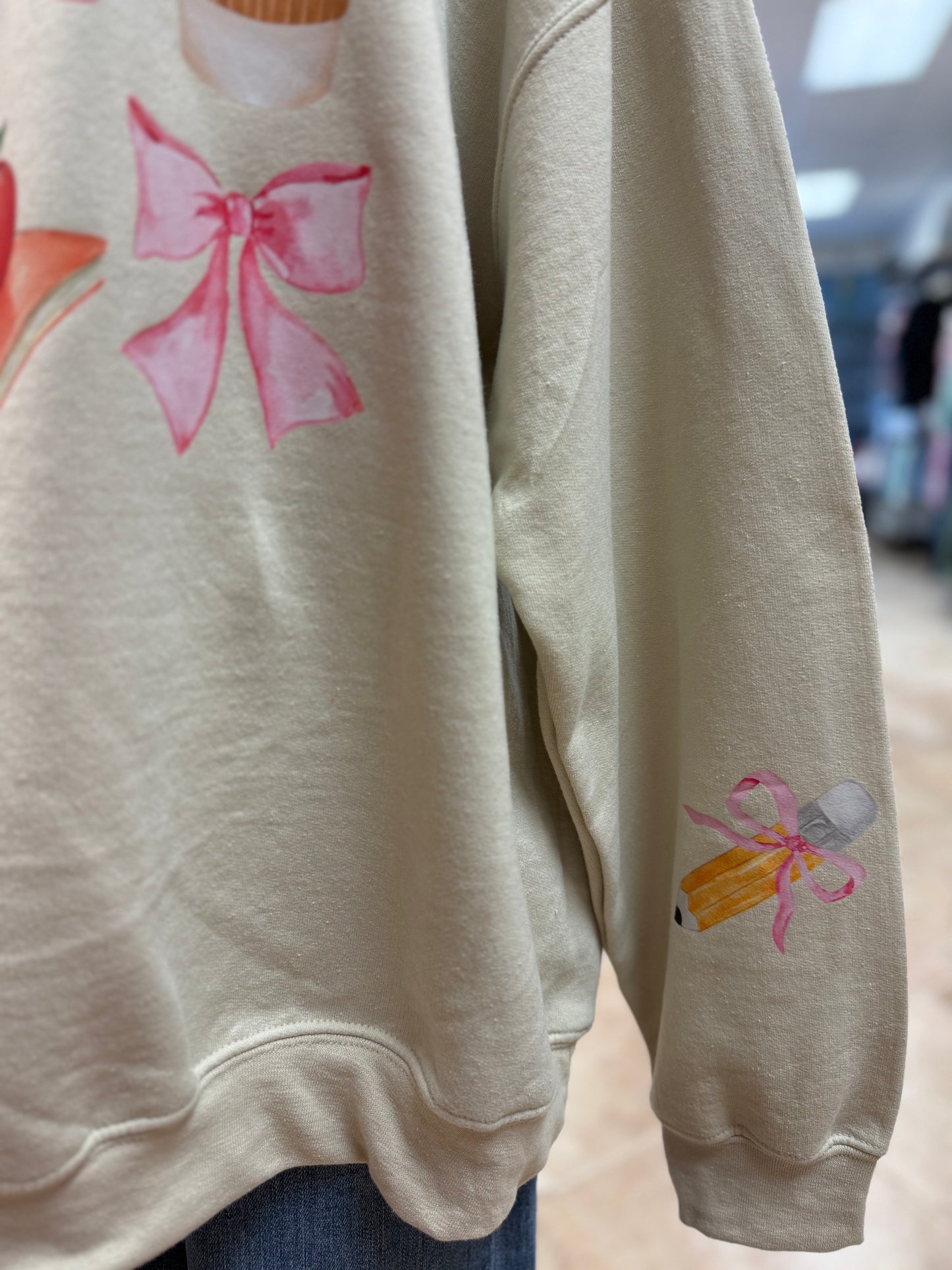 Coquette Teacher Sweatshirt