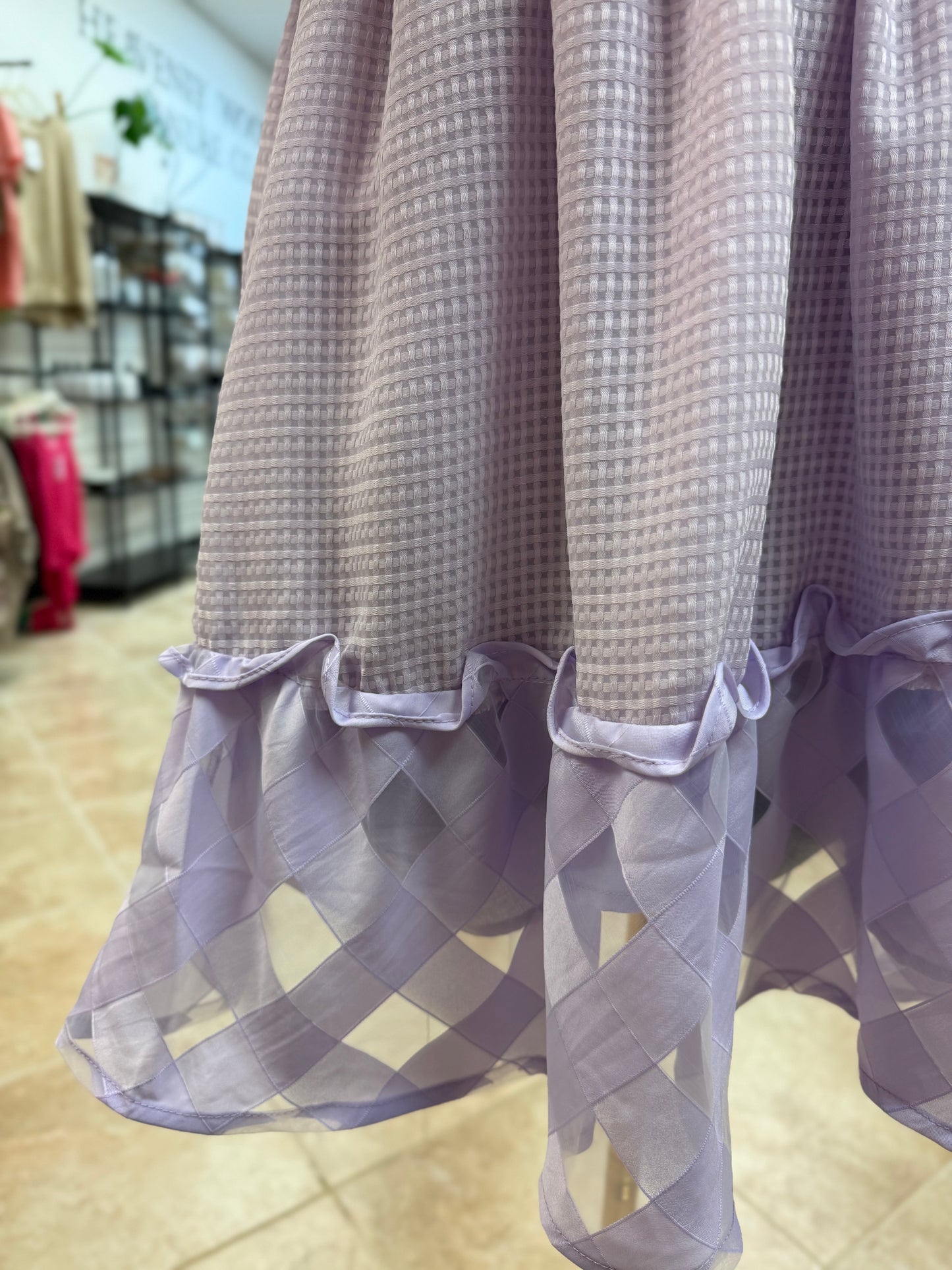 Lavender Whisper Organza Dress