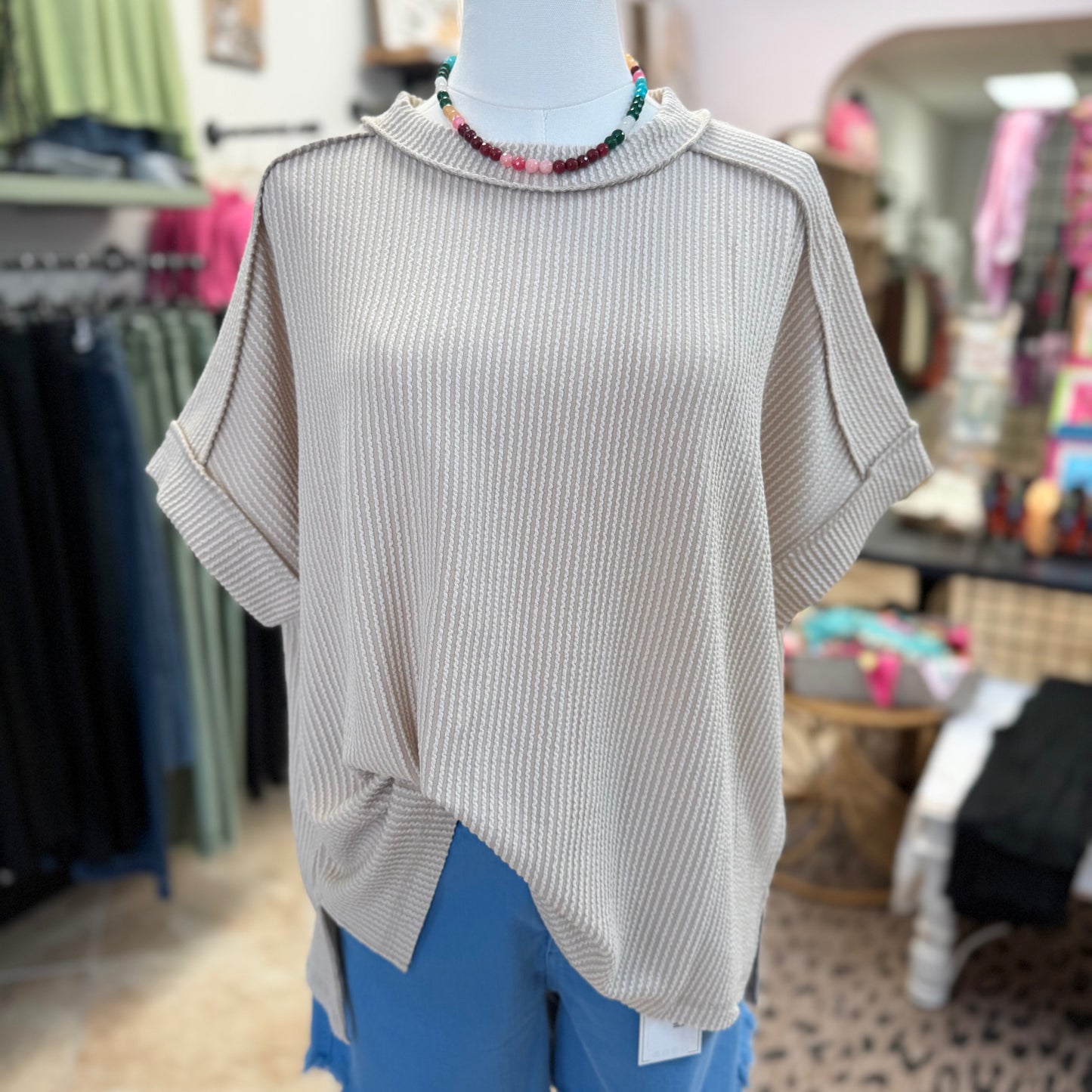 Customer Fave Every Day Corded Crew- Sand