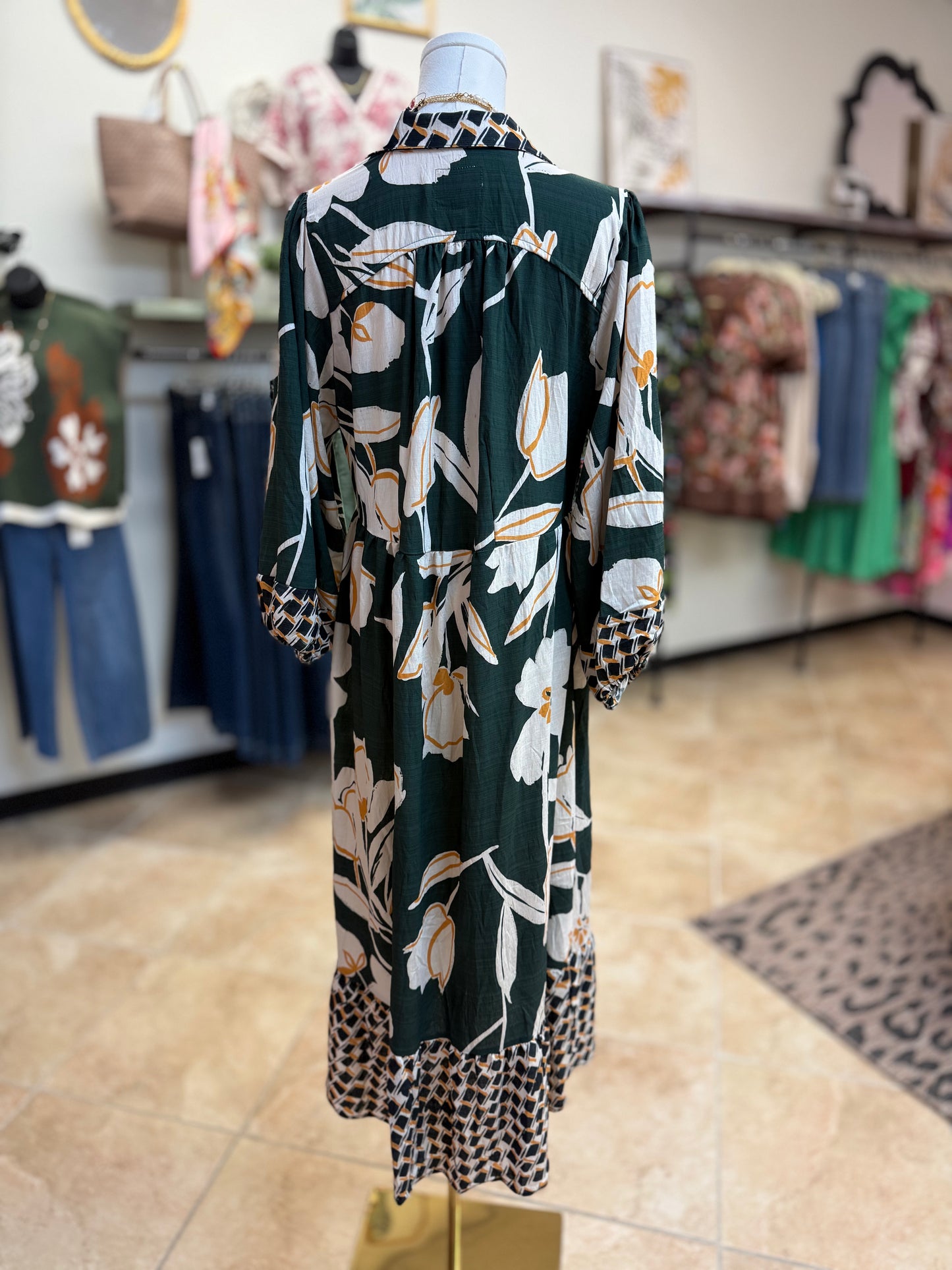 Winter Garden Midi Dress