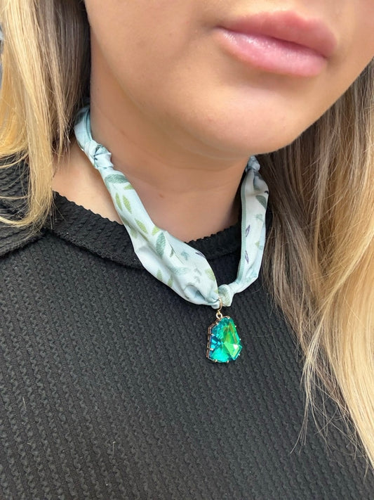 You Got This Scarf Charm Necklace