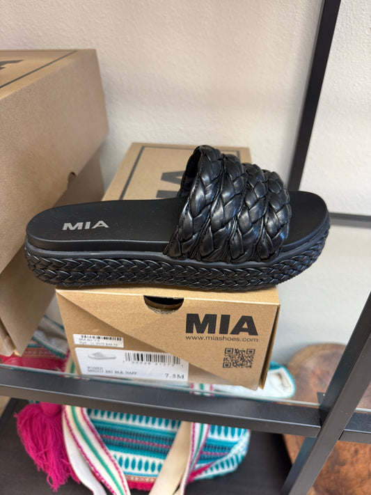 Black Braided MIA Sandals