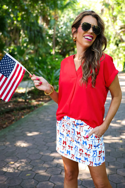 Patriotic Bows Jess Lea Skort