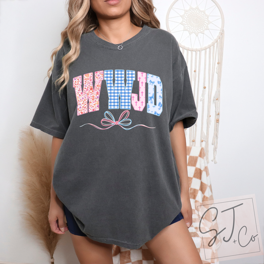 Pepper WWJD Patchwork Tee