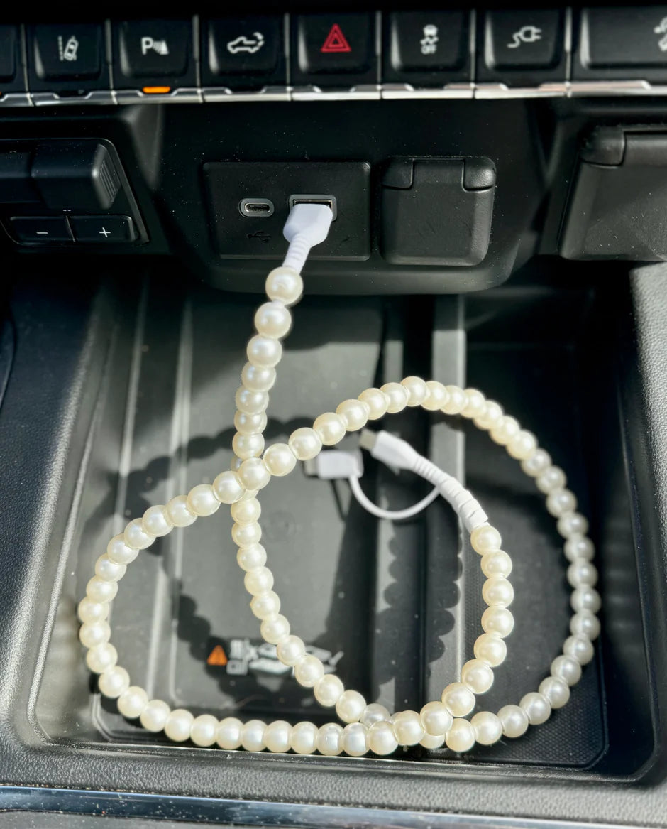 Pearl Beaded Charging Cord