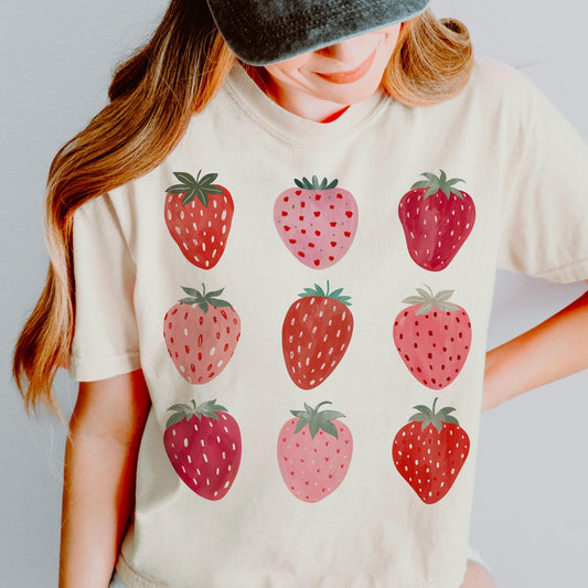 Strawberry Collage Graphic Tee